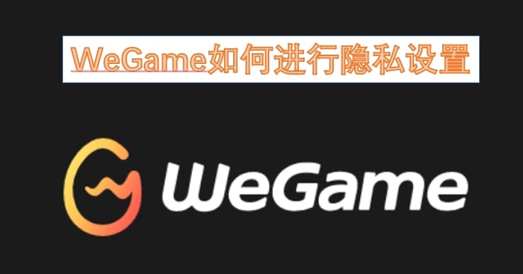 WeGame如何进行隐私设置