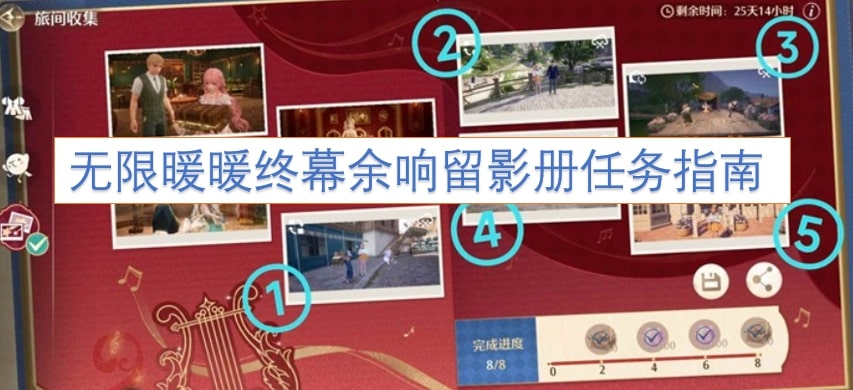 无限暖暖终幕余响留影册任务指南