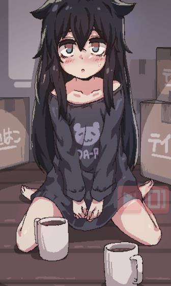 在阴暗的房间中和独孤的女孩子的物语中文直装版截图2
