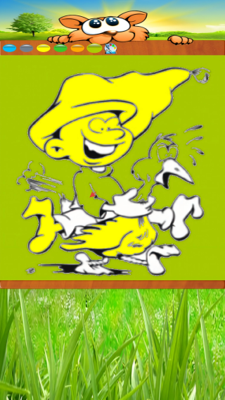 蓝精灵涂色截图3