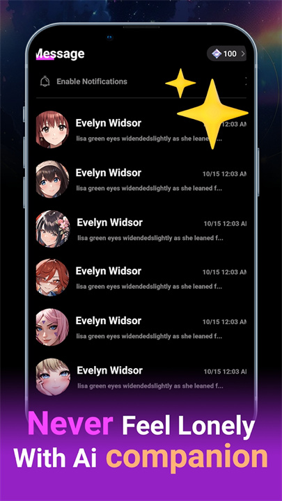 Melia AI虚拟聊天截图2